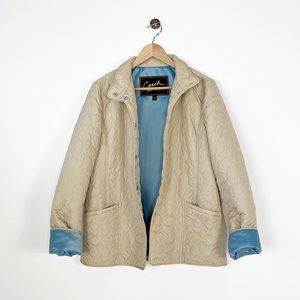 Coach Quilted Coat Size Large